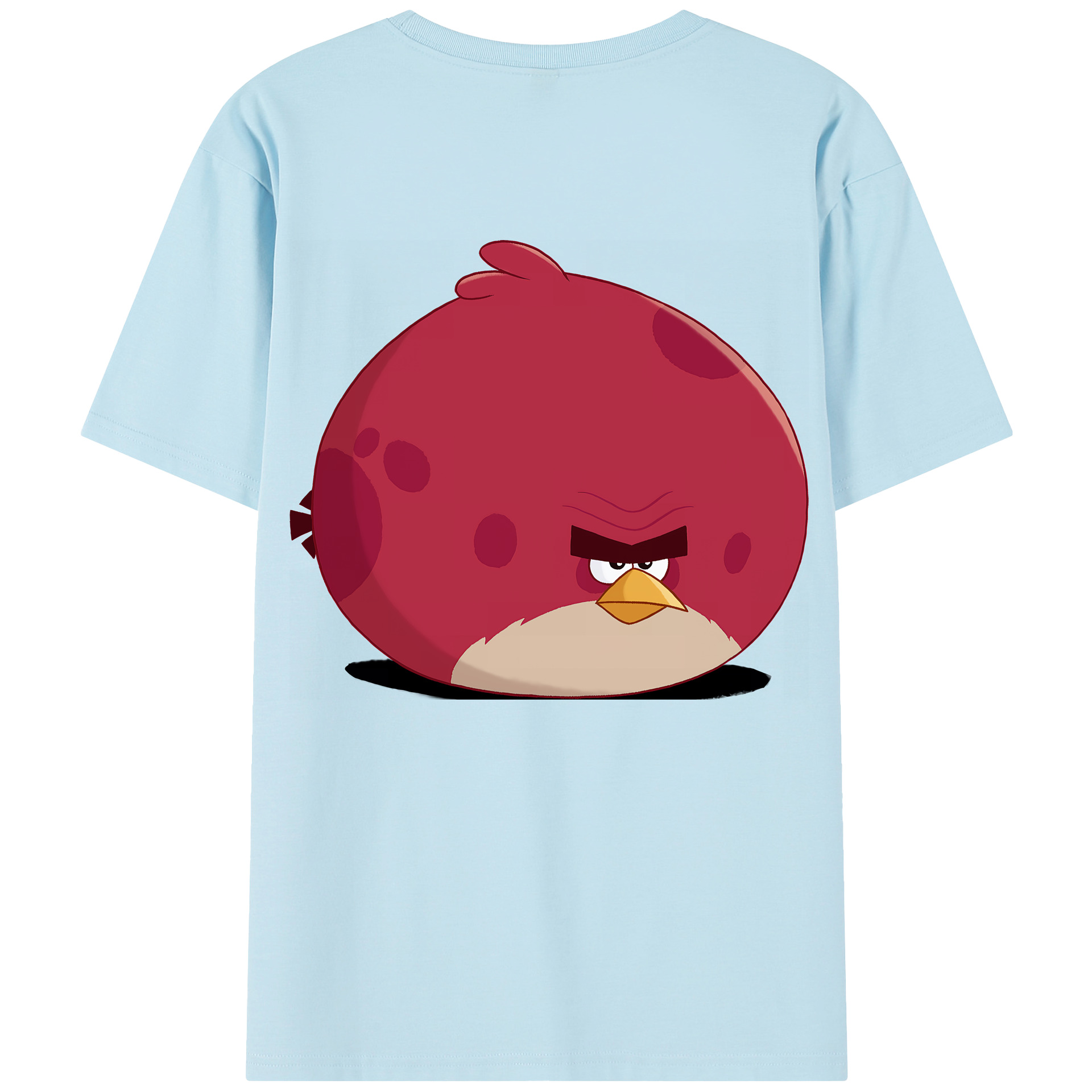 （画像用） Angry Birds アングリーバード 綿100％半袖Tシャツ（背面プリント）